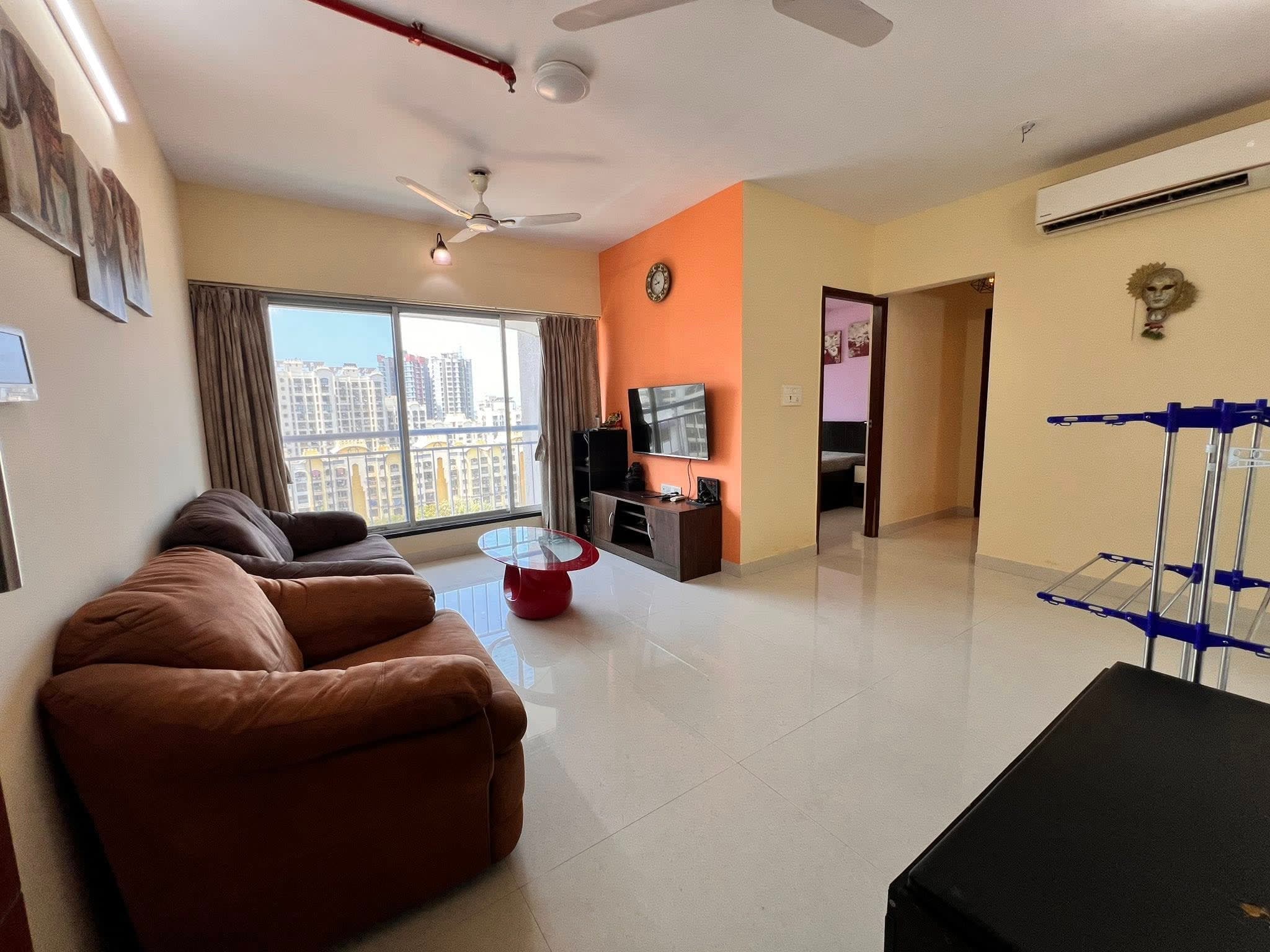 Available Fully Furnished, Stylish Spacious 2 BHK Flat for Rent for Rs.60K at Malad West, Near Billabong International School - Image 1